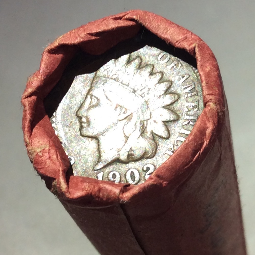 Lancaster National Bank Old Unsearched Red Roll 1859 to 1909 Indian Head Pennies